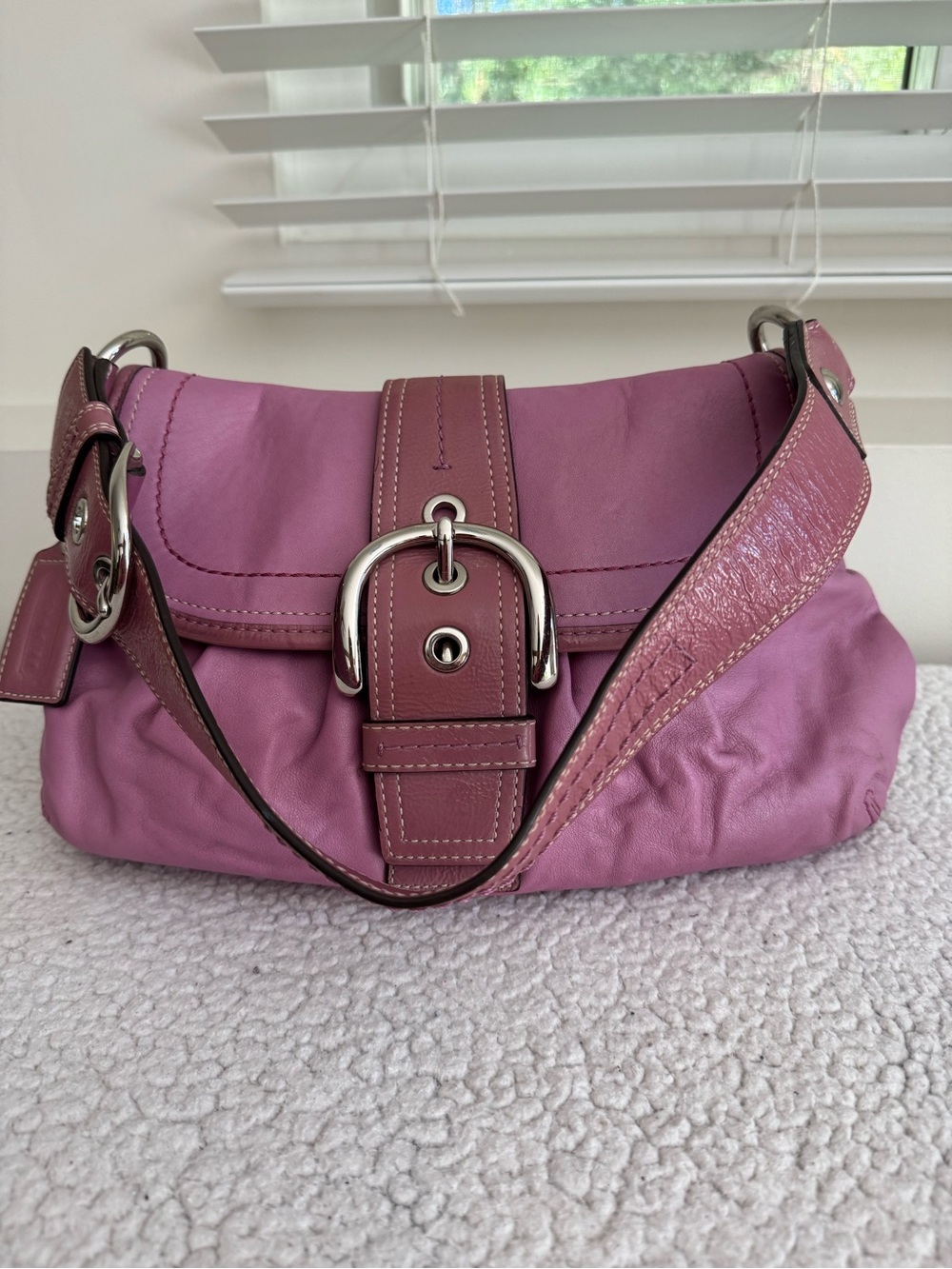 Coach Y2K Pink Soho Flap Shoulder Bag F15204 - Picture 8 of 15
